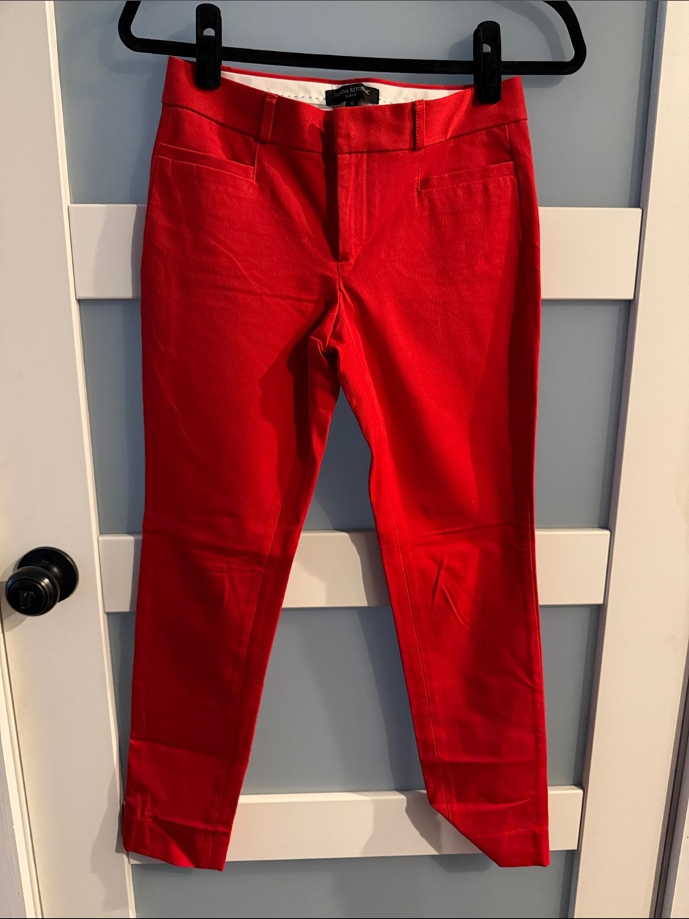 Banana Republic Red Sloan Pants